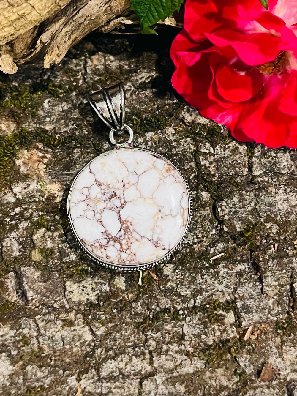 Wild Horse Jasper 925 Sterling Silver Pendant